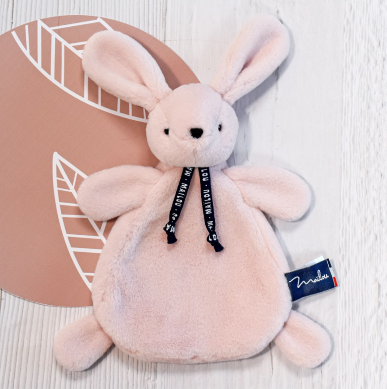  - lapin dorlotin - rose 25 cm 